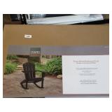 NEW Living Accents Faux Gray Wood Frame Modern Rocking Chair