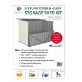 NEW Build-Well 4 ft. x 3 ft. Metal Horizontal Modern Storage Shed without Floor Kit