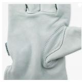 Plainsman Cold Weather Work Gloves, Fleece Lining, Premium Cowhide Leather, X-Large, 2 Pairs XL