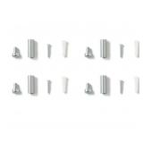 Wexel Art Cool Modern Frames GMS2127D Double-Panel 21" x 27" Acrylic Floating Frame for 18" x 24" Art & Photo, Silver Wall Mounts