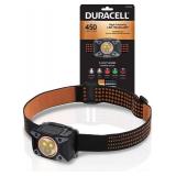 NEW DURACELL 450 Lumen High-Intensity Multi-Function LED Headlamp - Comfortable and Ultra-Strong Design with 5 Modes and 3-AAA Batteries Included
