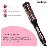 Brookstone Powershine Pro Hot Brush - Professional Grade Hair Dryer Brush with Anti-Scald Bristle Design