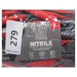 NEW 15 Pairs of Grease Monkey Nitrile Grip Gloves - LARGE