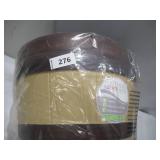 NEW 2 Pack of Southern Patio 10.39 in. H X 16 in. W Resin Bushel Planters Brown