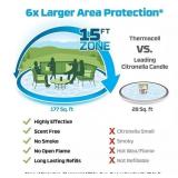 NEW  Thermacell Patio Shield Mosquito Repeller Bonus Pack with 48 Hours of Mosquito Protection