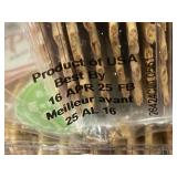 Set of 4 Packs of La Panzanella Whole Wheat Croccantini Crackers