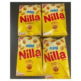Set of 4 Mini Nilla Wafers Boxes Some Boxes Damaged