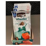 ID 1 - Set of 6 Rachael Ray Nutrish Wheelies Crunchy Cat Treats - Salmon Flavor