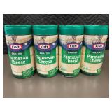 Set of 4 Kraft Grated Parmesan Cheese Shakers, 8 oz Each