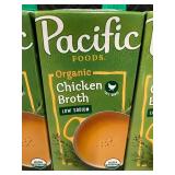 UT 3 - Set of 4 Pacific Foods Organic Chicken Broth, 32 oz Each