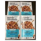 WA1 - Set of 4 Purely Elizabeth Vanilla Blueberry Almond Superfood Cereal Boxes