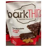 TX 3 - Lot of 3 BarkTHINS Snacking Chocolate Dark Chocolate Almond & Sea Salt Family Size Bags