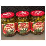Set of 3 Gedney Zingers Dill Babies Hot & Spicy Pickles
