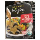 WV 2 - Lot of 12 Organic Imagine Vegan Wild Mushroom Gravy 13.5 oz