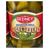 Set of 3 Gedney Kosher Dill Babies Pickles 32oz Jars
