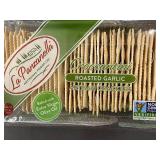 La Panzanella Roasted Garlic Croccantini Artisan Crackers - Pack of 4