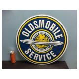 Oldsmobile Embossed Tin Sign - 24"