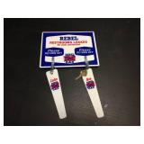 Rebel Gas - Porcelain/Enamel Restroom Sign w/Keys