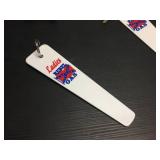 Rebel Gas - Porcelain/Enamel Restroom Sign w/Keys