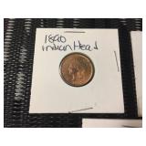 (5) Indian Head Pennies 1890 - 1906 - 1878 - 1907