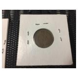 (5) Indian Head Pennies 1890 - 1906 - 1878 - 1907