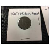 (5) Indian Head Pennies 1890 - 1906 - 1878 - 1907