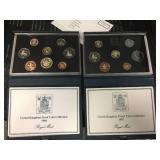 1986 & 1987 United Kingdom Proof Coin Collection - Royal Mint