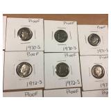 (21) Roosevelt - Proof Dimes 1968-1980
