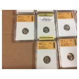 (10) Roosevelt - Graded Dimes 1971-2007