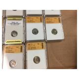 (10) Roosevelt - Graded Dimes 1971-2007