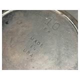 Vintage Lodge Cast Iron 3-Notch Skillet - 10SK
