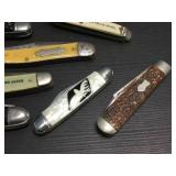 (8) Vintage Larger Pocket Knives