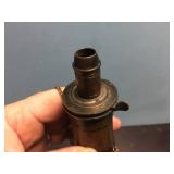 Vintage Gun Powder - Flask - Horn - Leather Pouch