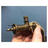 Vintage Gun Powder - Flask - Horn - Leather Pouch