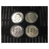 (4) Eisenhower Dollars - Including 1971 & Bicentennial