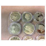 (10) National Collectors Mint "Copy" Coins/Commemorative Rounds