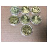 (10) National Collectors Mint "Copy" Coins/Commemorative Rounds
