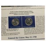 (12) State Quarter - Stamp - Collectable Boards