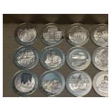 (30) Franklin Mint - U.S. Historical Figures/Events Bronze Coins