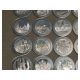 (30) Franklin Mint - U.S. Historical Figures/Events Bronze Coins