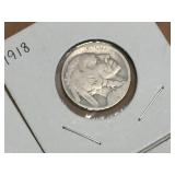 (9) Buffalo Nickels - 1915-16-18-19-23-27-29