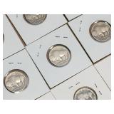 (9) Buffalo Nickels - 1915-16-18-19-23-27-29