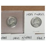 (11) Old Nickels 1939-1955