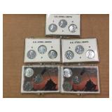 (5) 1943 Steel Penny - 3 Coin Mint Sets - SPD
