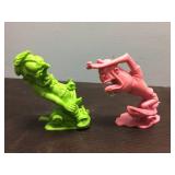 (2) Vintage Nutty Mads Figures - Louis Marx & Co.