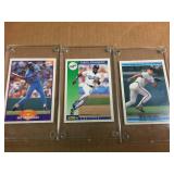 Bo Jackson - Darryl Strawberry - Cal Ripken Baseball Cards