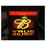 Budweiser "True Music" - Light Up Sign - Works!