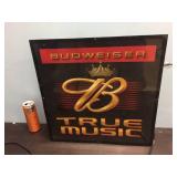 Budweiser "True Music" - Light Up Sign - Works!