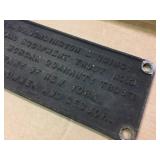 Vintage Chicago, Burlington & Quincy - Railroad Build Plate