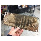 Vintage Chicago, Burlington & Quincy - Railroad Build Plate